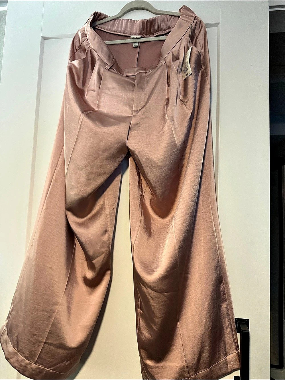 A new day Wide Leg Polyester Pants in Pink Size 14 NWT